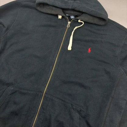 Black Ralph Lauren Zip Vest - XXL - Very Good - Revaleur