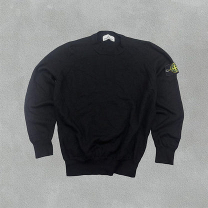 Black Stone Island Jumper - Men L - Very Good - Revaleur