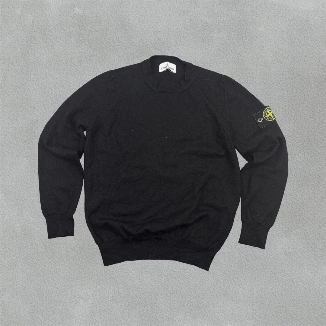 Black Stone Island Jumper - Men L - Very Good - Revaleur