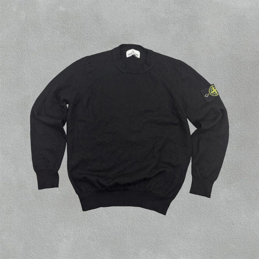 Black Stone Island Jumper - Men L - Very Good - Revaleur