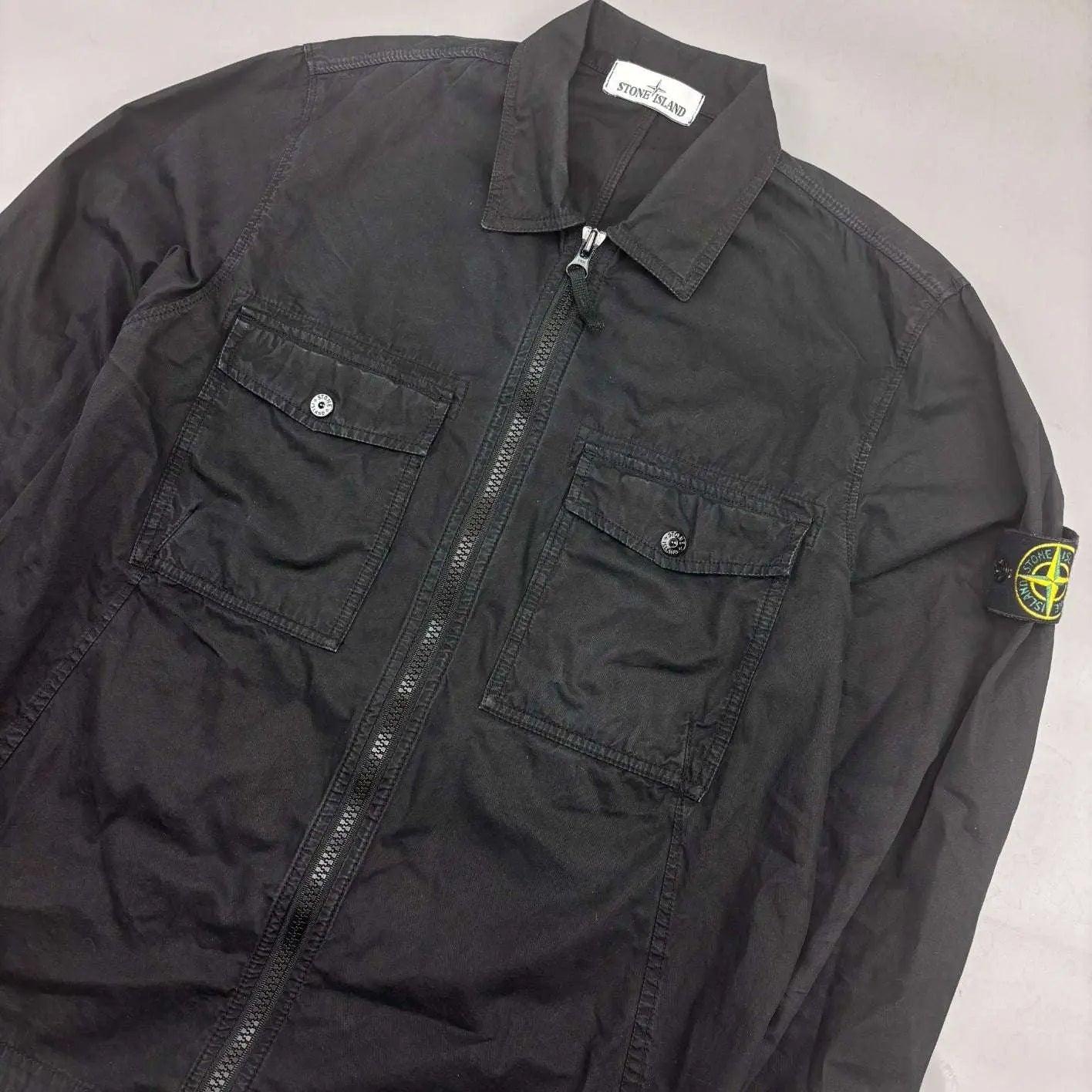 Black Stone Island Shacket - Men M - Very Good - Revaleur