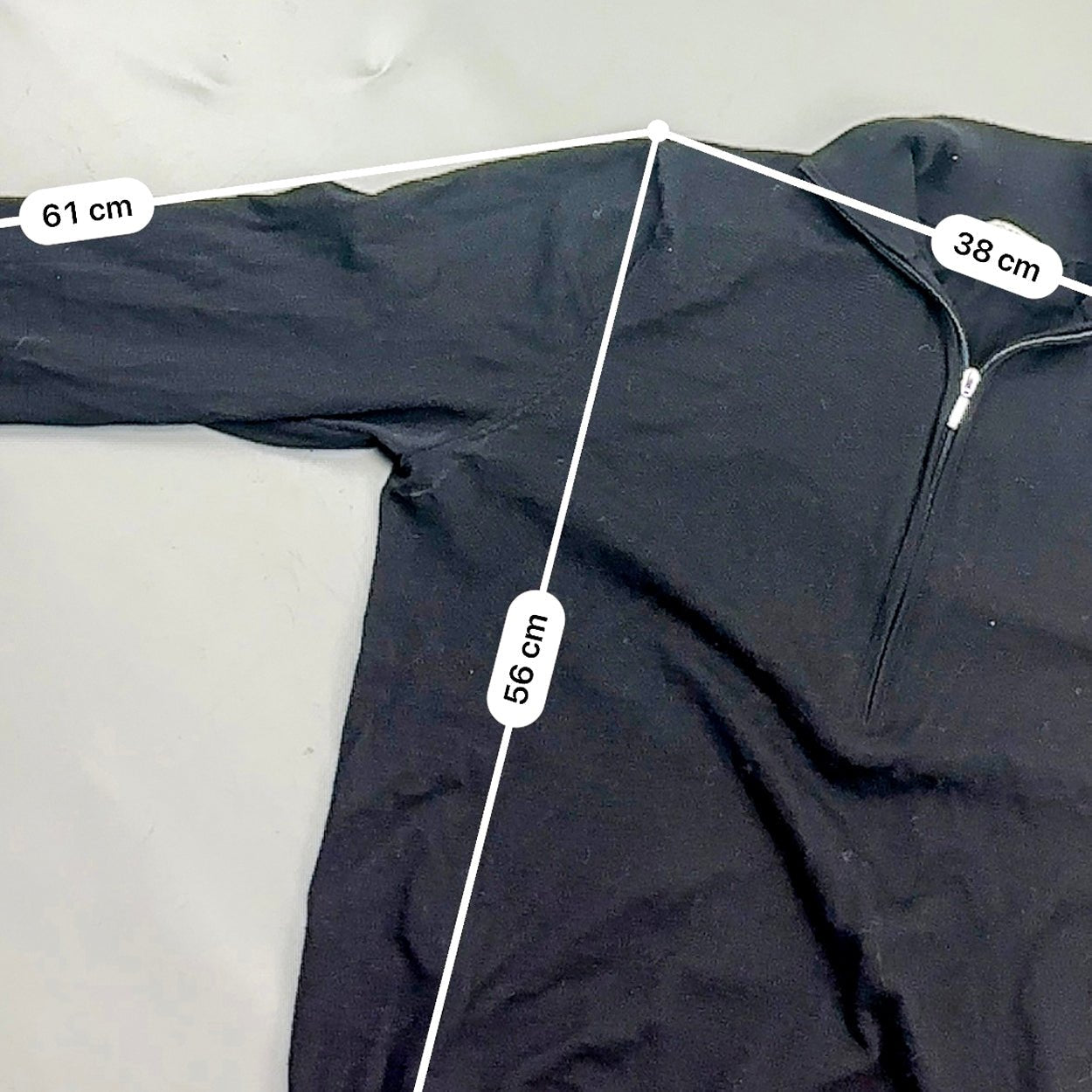 Black Suitsupply Half Zip - Men M - Very Good - Revaleur