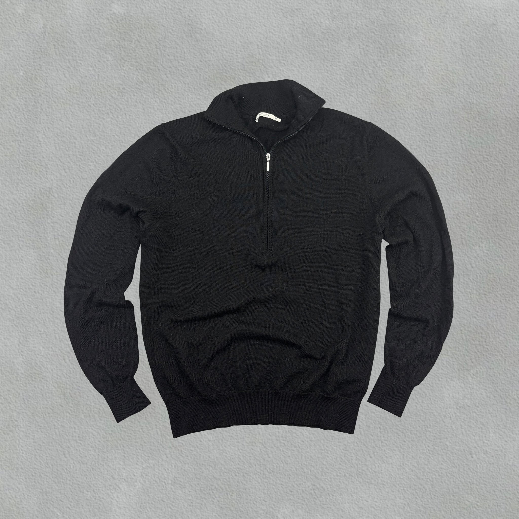 Black Suitsupply Half Zip - Men M - Very Good - Revaleur