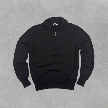 Black Suitsupply Half Zip - Men M - Very Good - Revaleur