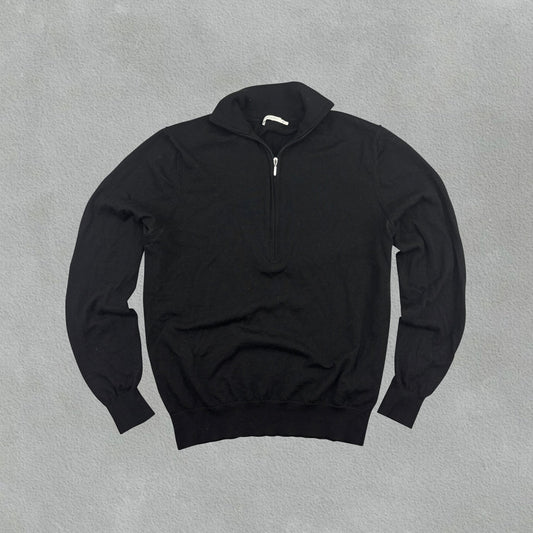 Black Suitsupply Half Zip - Men M - Very Good - Revaleur