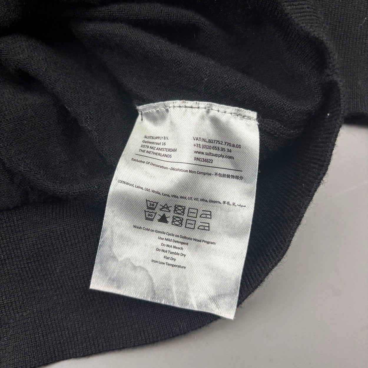 Black Suitsupply Half Zip - Men M - Very Good - Revaleur