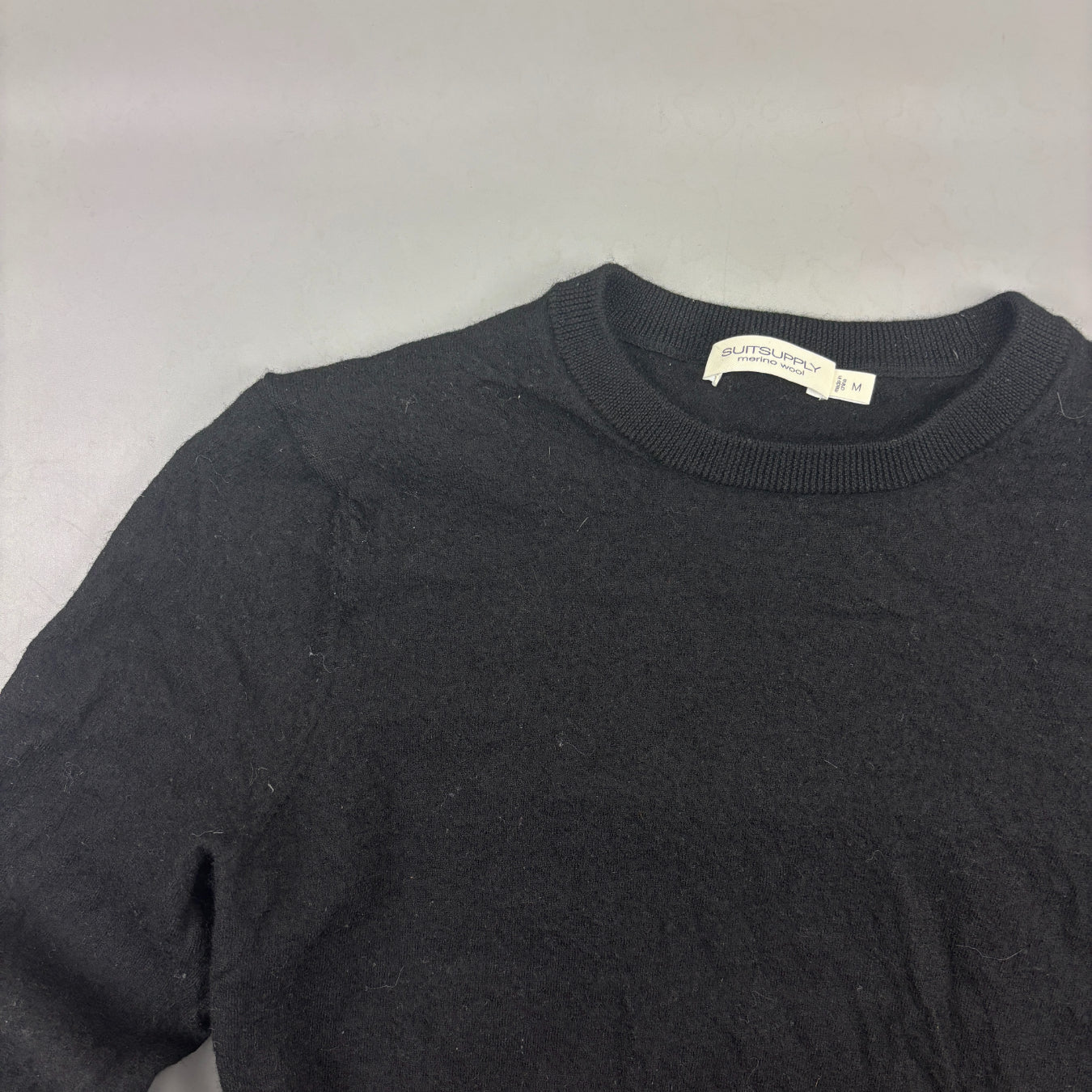 Black Suitsupply Knitted Sweater - Men XXS - Very Good - Revaleur