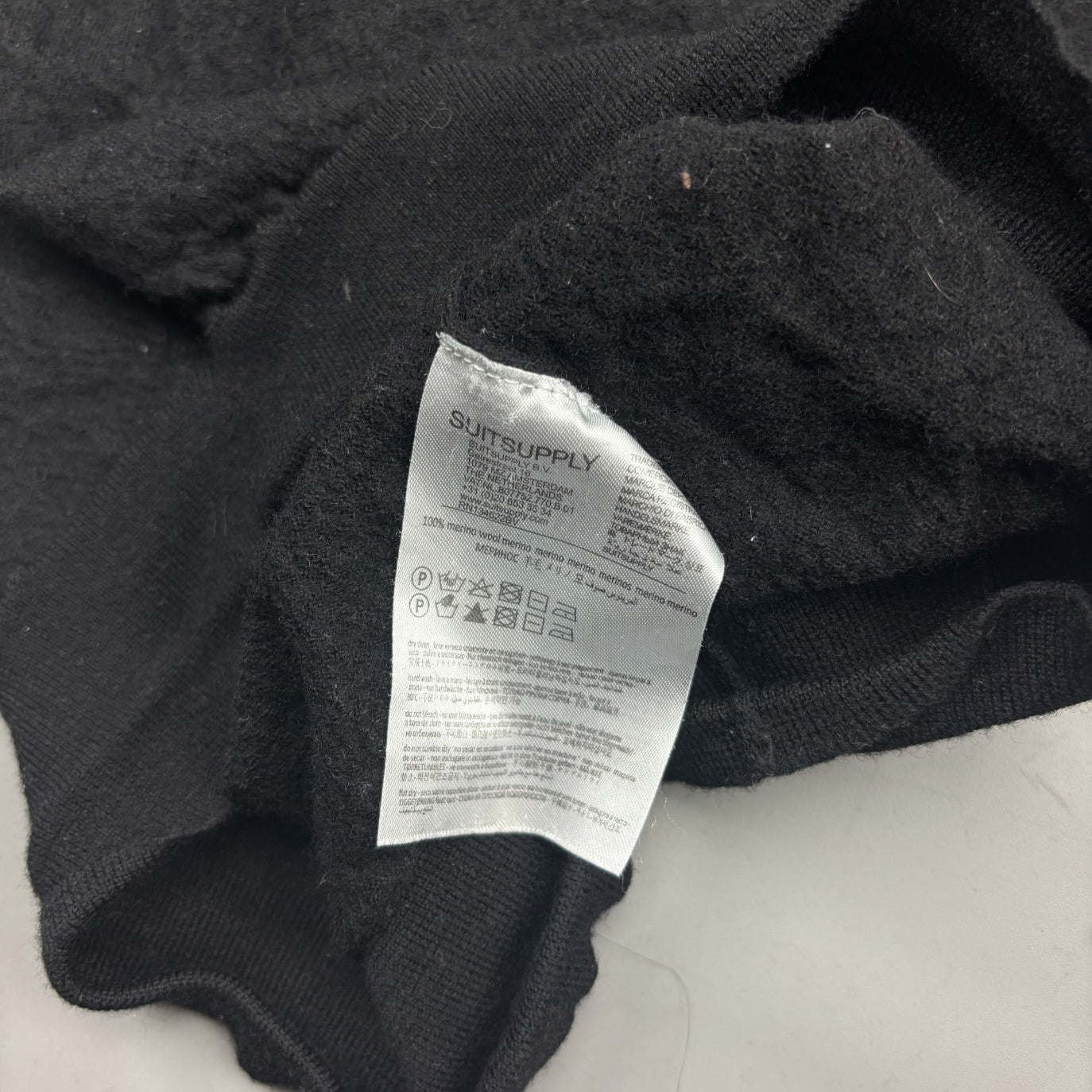 Black Suitsupply Knitted Sweater - Men XXS - Very Good - Revaleur