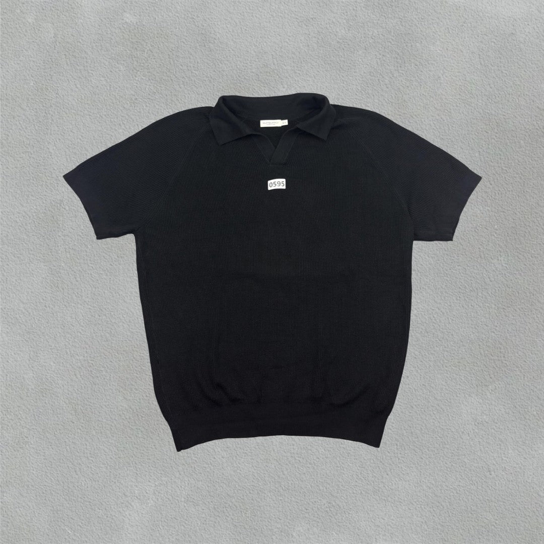 Black Suitsupply Polo Shirt - Men XL - Very Good - Revaleur