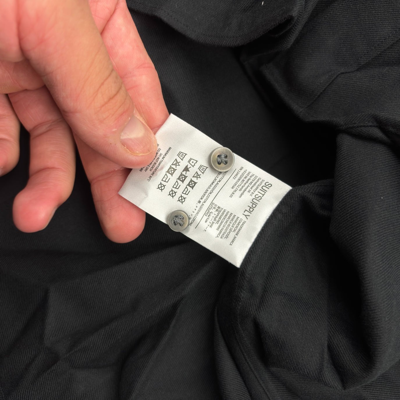 Black Suitsupply Shirt - 40 - New With Tags - Revaleur