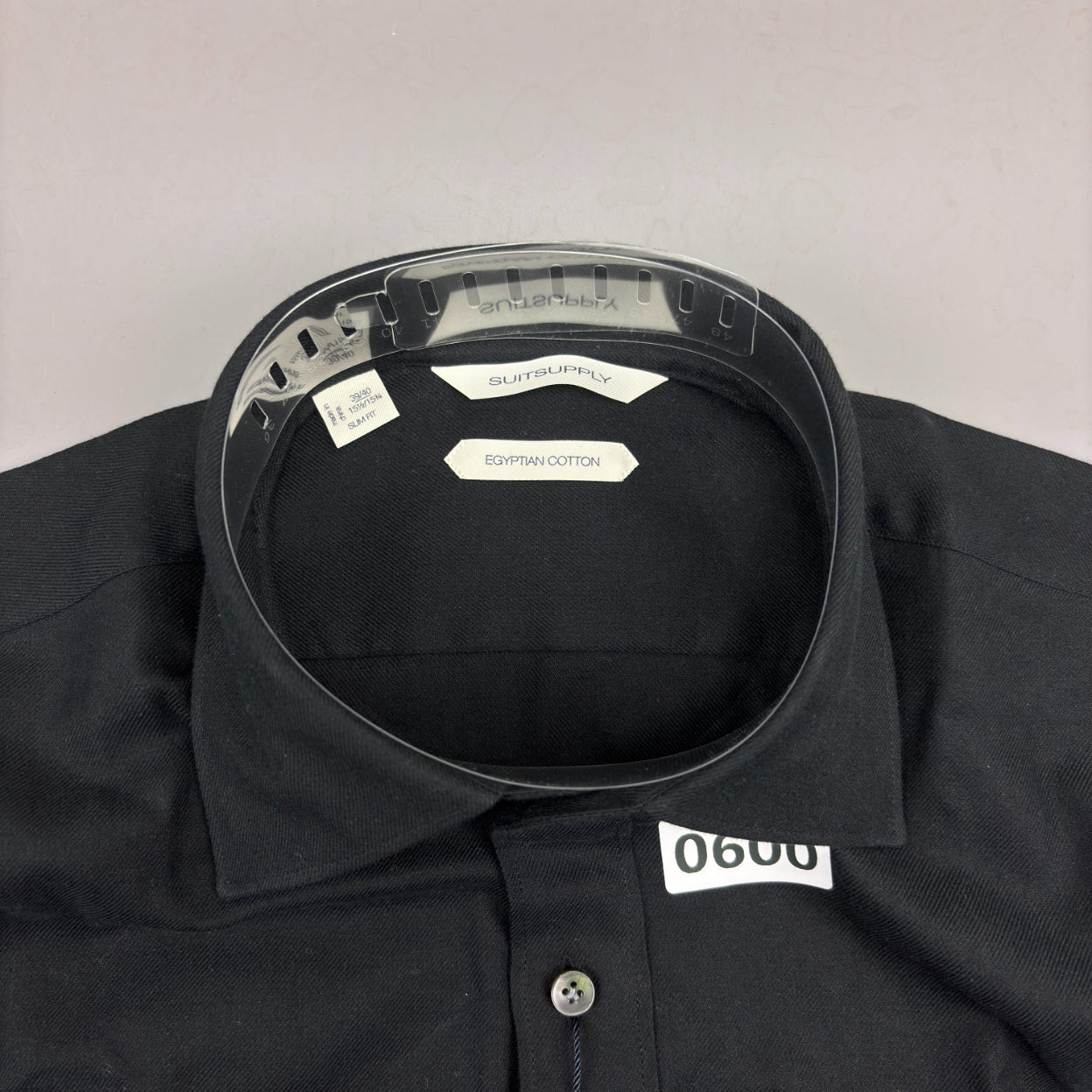 Black Suitsupply Shirt - 40 - New With Tags - Revaleur