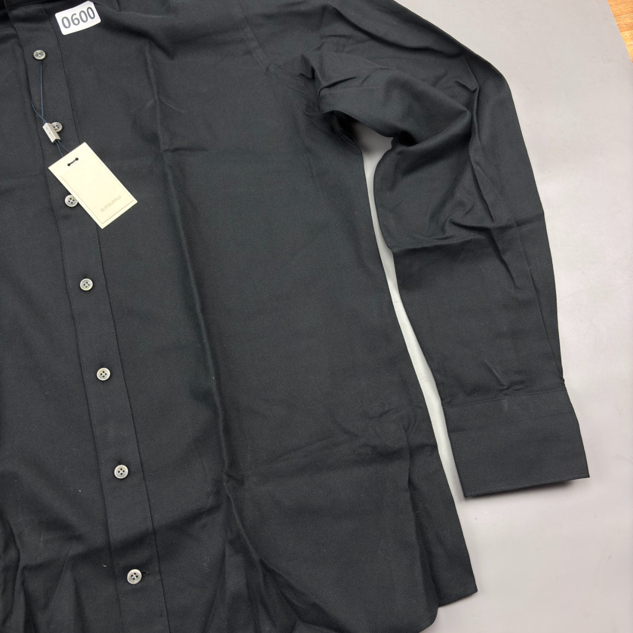 Black Suitsupply Shirt - 40 - New With Tags - Revaleur