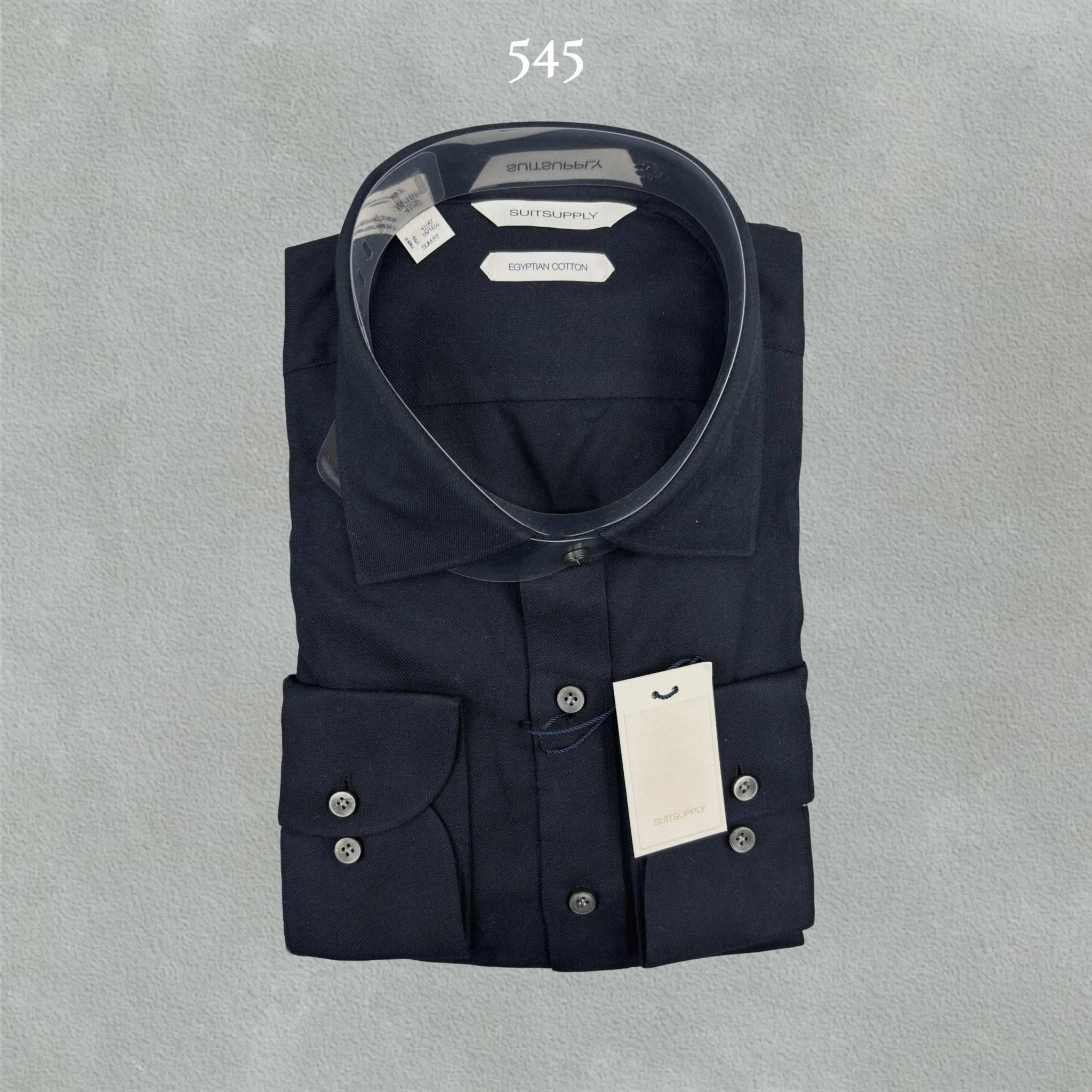 Black Suitsupply Shirt - 42 - New With Tags - Revaleur