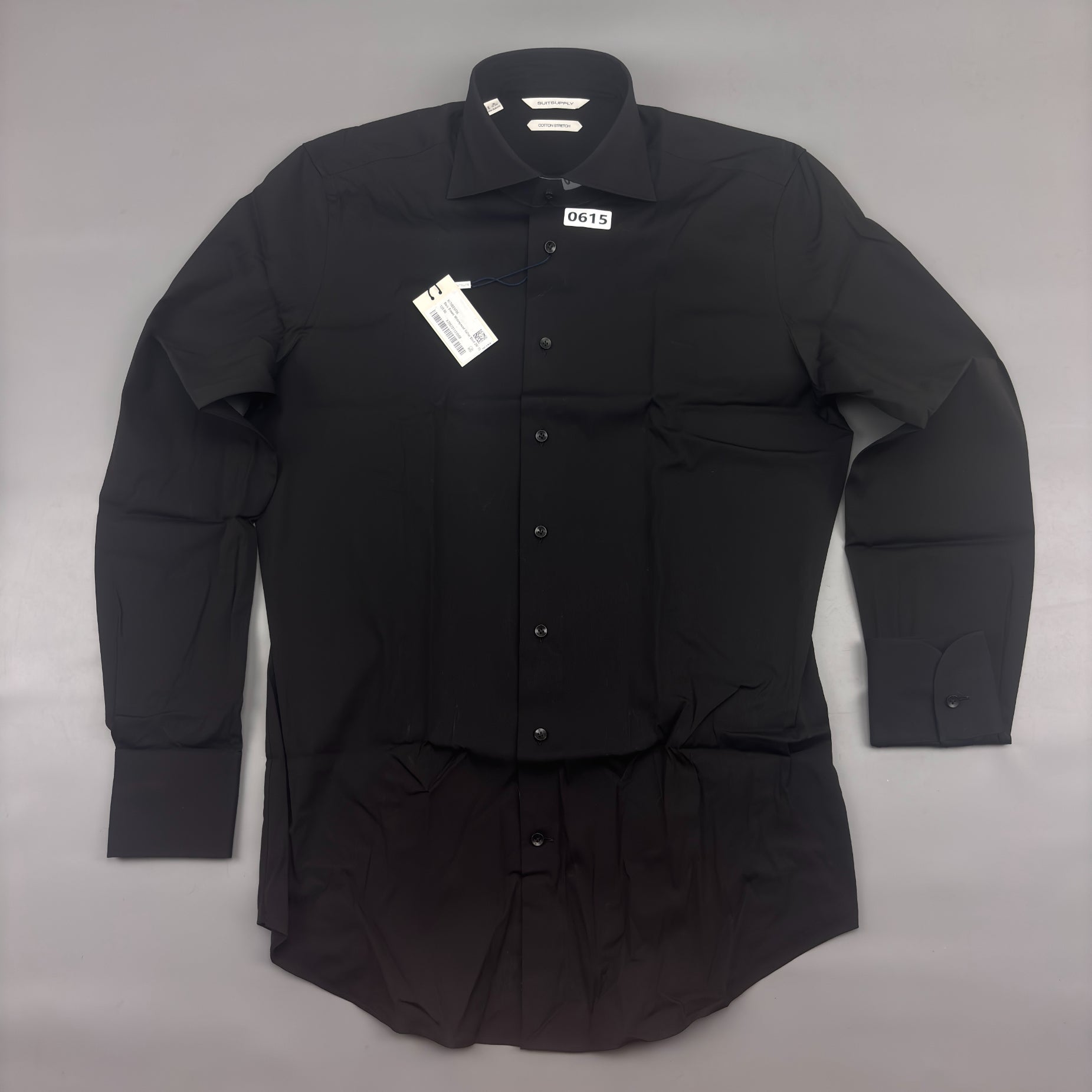 Black Suitsupply Shirt - Men 39 - New With Tags - Revaleur