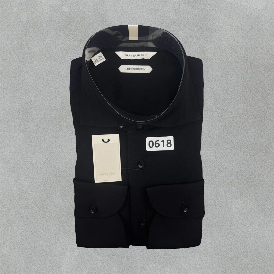 Black Suitsupply Shirt - Men 39 - New With Tags - Revaleur