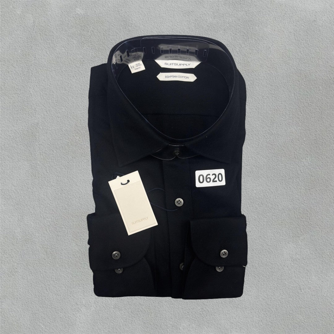 Black Suitsupply Shirt - Men 42 - New With Tags - Revaleur