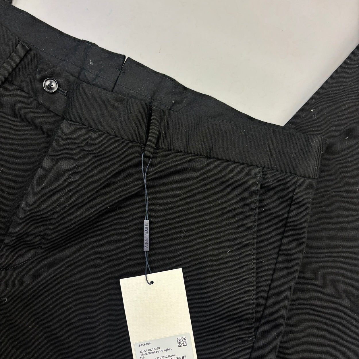 Black Suitsupply Trousers - Men W38 - New With Tags - Revaleur