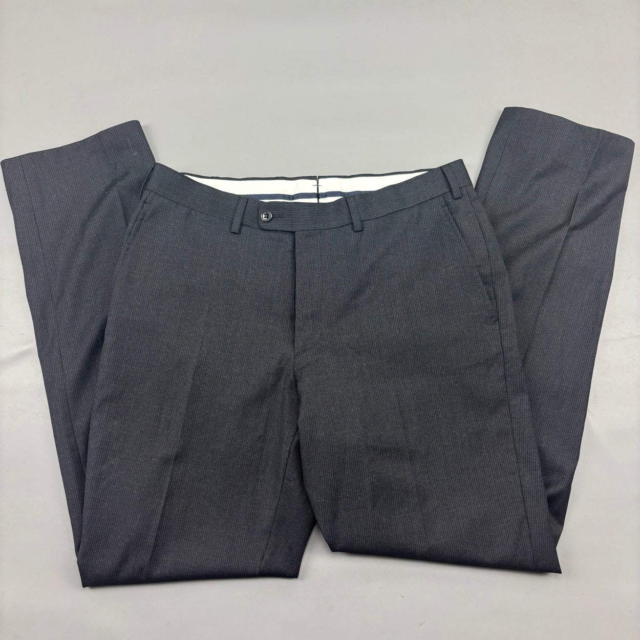 Black/Grey Suitsupply Suit - Men Blazer 46 - Very Good - Revaleur