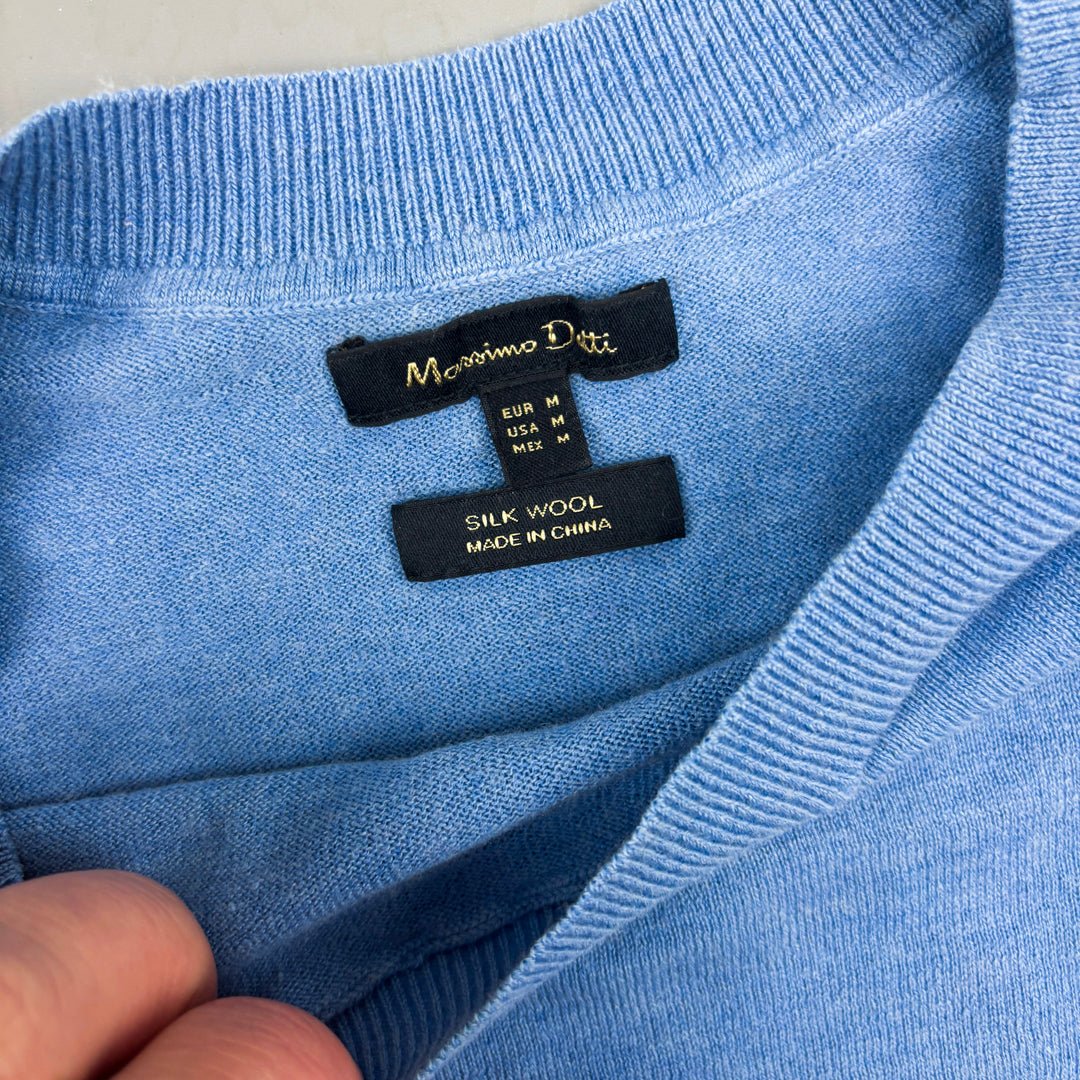 Blue Massimo Dutti Jumper - Women M - Very Good - Revaleur