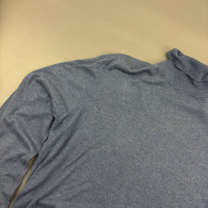 Blue Massimo Dutti Turtleneck - Men XL - Very Good - Revaleur