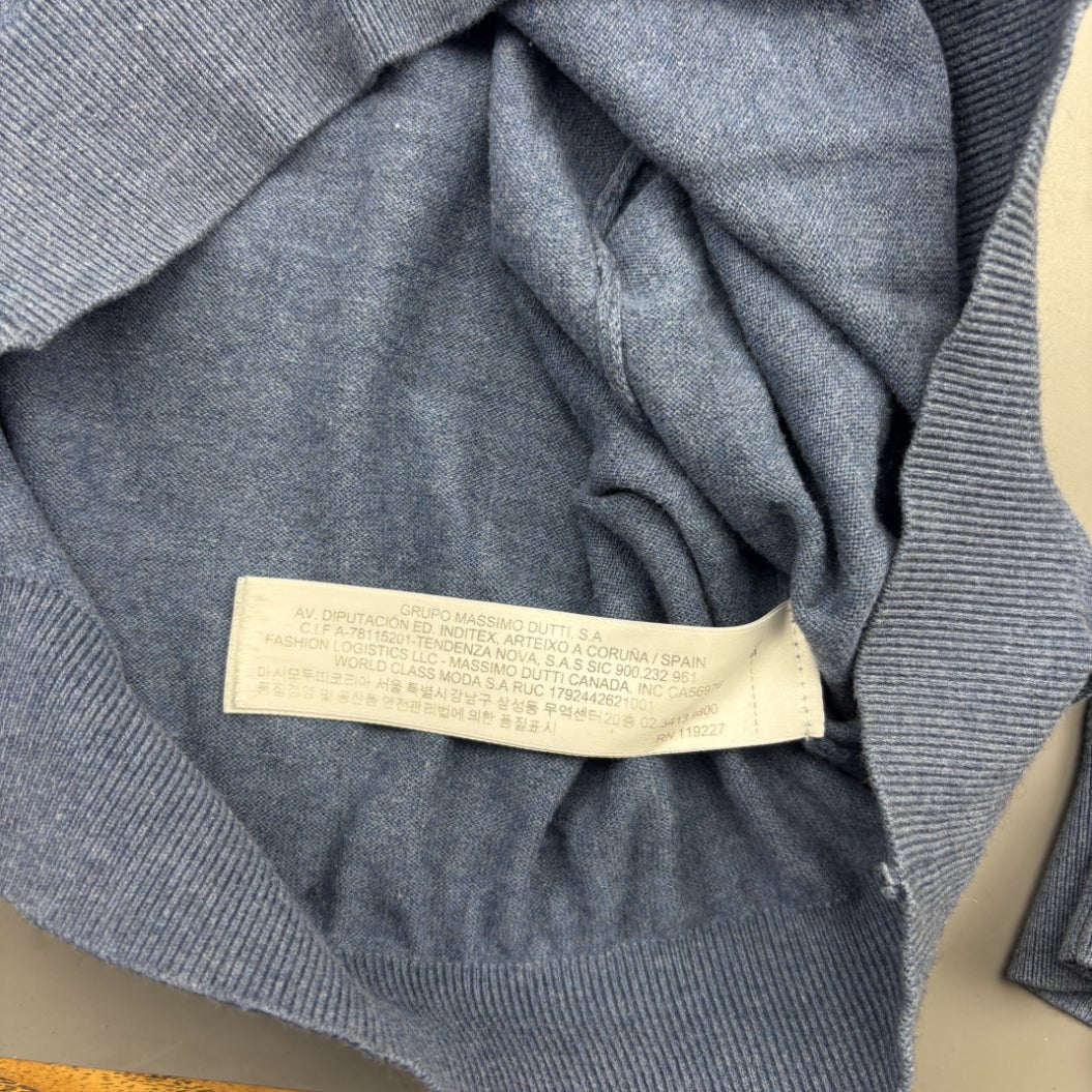 Blue Massimo Dutti Turtleneck - Men XL - Very Good - Revaleur