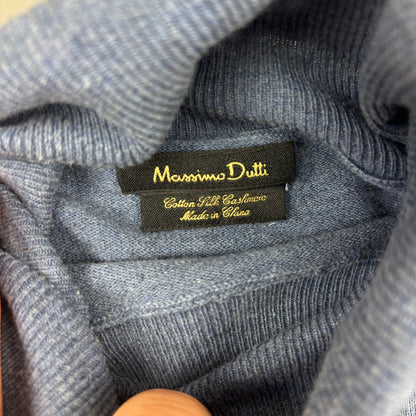 Blue Massimo Dutti Turtleneck - Men XL - Very Good - Revaleur