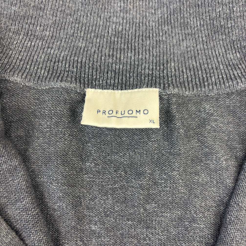 Blue Profuomo Half Zip - Men XL - Very Good - Revaleur