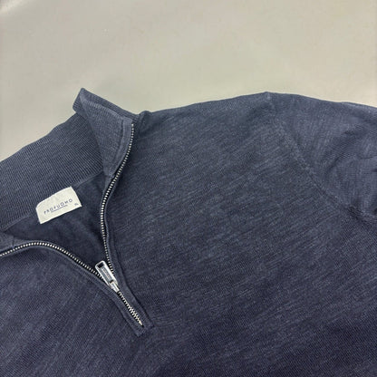 Blue Profuomo Half Zip - Men XL - Very Good - Revaleur
