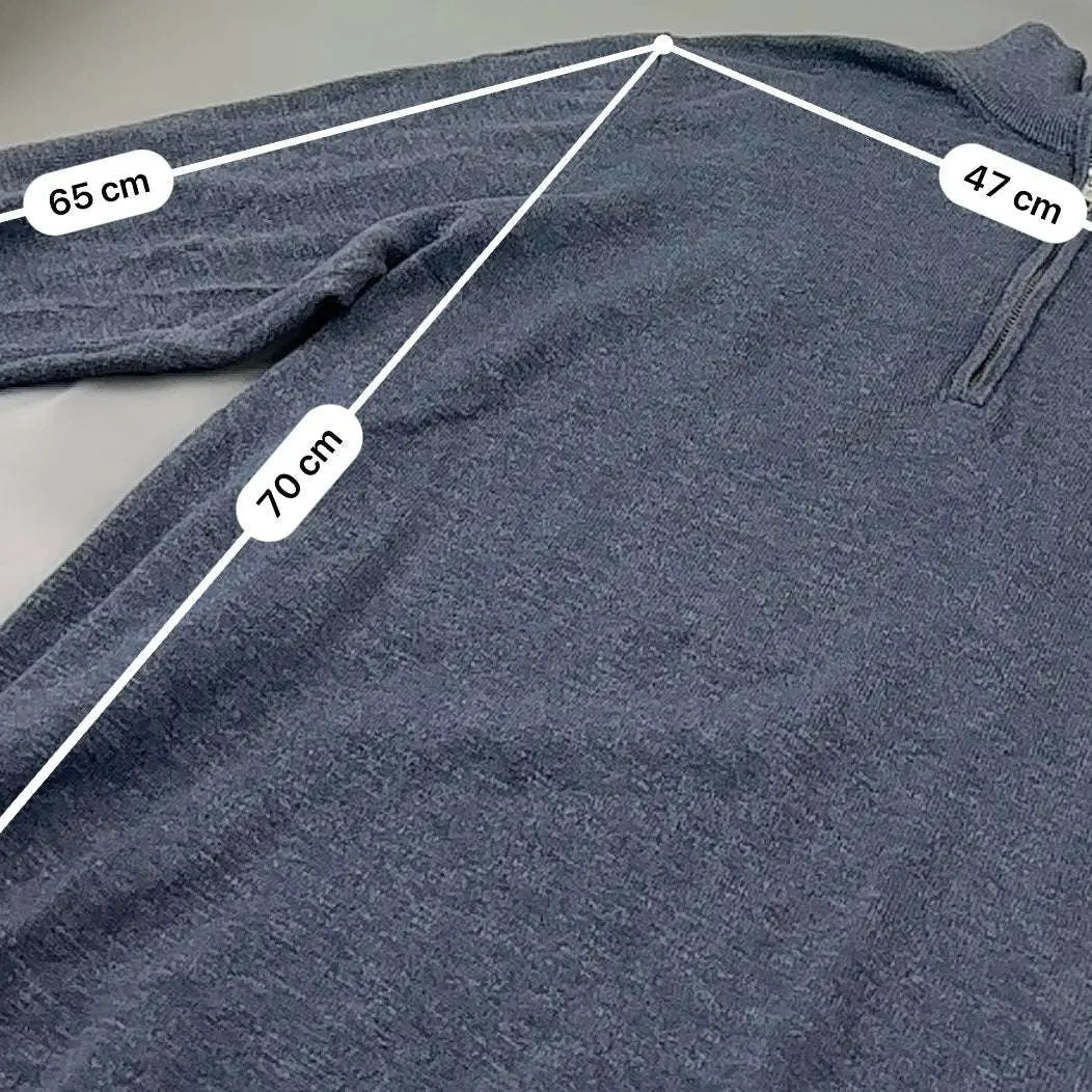 Blue Profuomo Half Zip - Men XL - Very Good - Revaleur