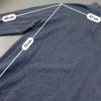 Blue Profuomo Half Zip - Men XL - Very Good - Revaleur