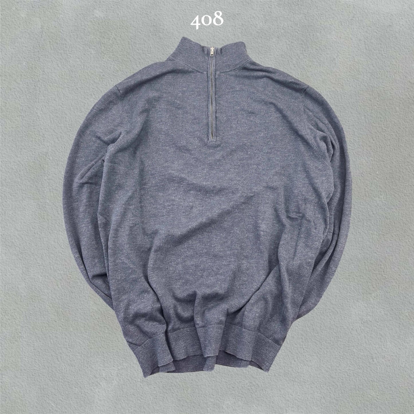 Blue Profuomo Half Zip - Men XL - Very Good - Revaleur
