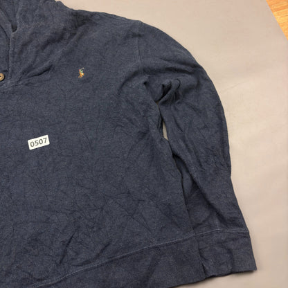 Blue Ralph Lauren Buttoned Sweater - M - Very Good - Revaleur