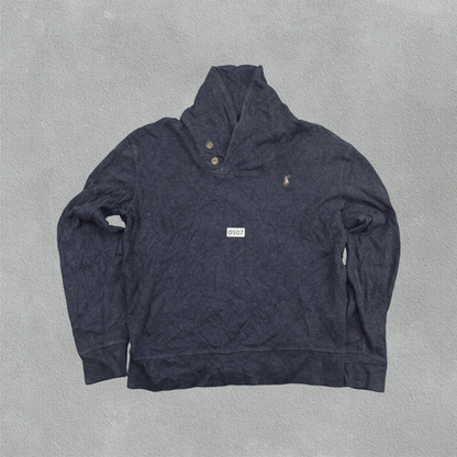 Blue Ralph Lauren Buttoned Sweater - M - Very Good - Revaleur