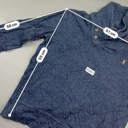 Blue Ralph Lauren Buttoned Sweater - M - Very Good - Revaleur