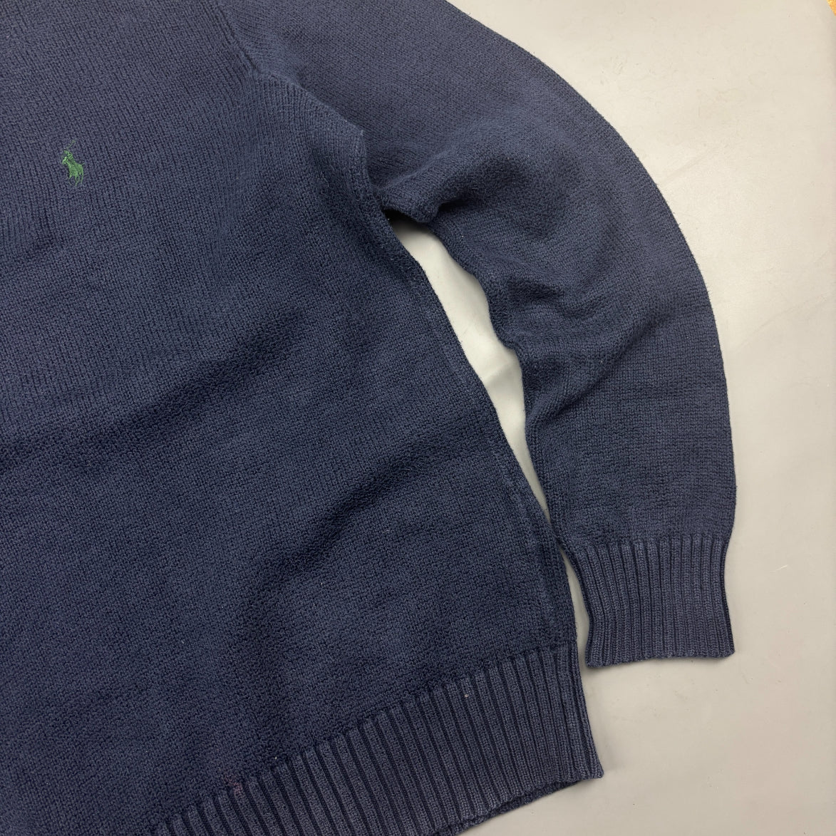Blue Ralph Lauren Buttoned Sweater - Men S - Very Good - Revaleur
