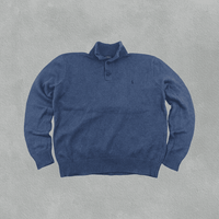 Blue Ralph Lauren Buttoned Sweater - Men XL - Very Good - Revaleur