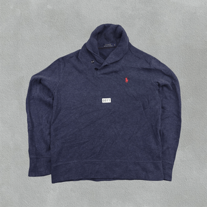 Blue Ralph Lauren Buttoned Sweater - S - Very Good - Revaleur