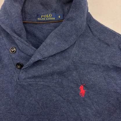 Blue Ralph Lauren Buttoned Sweater - S - Very Good - Revaleur