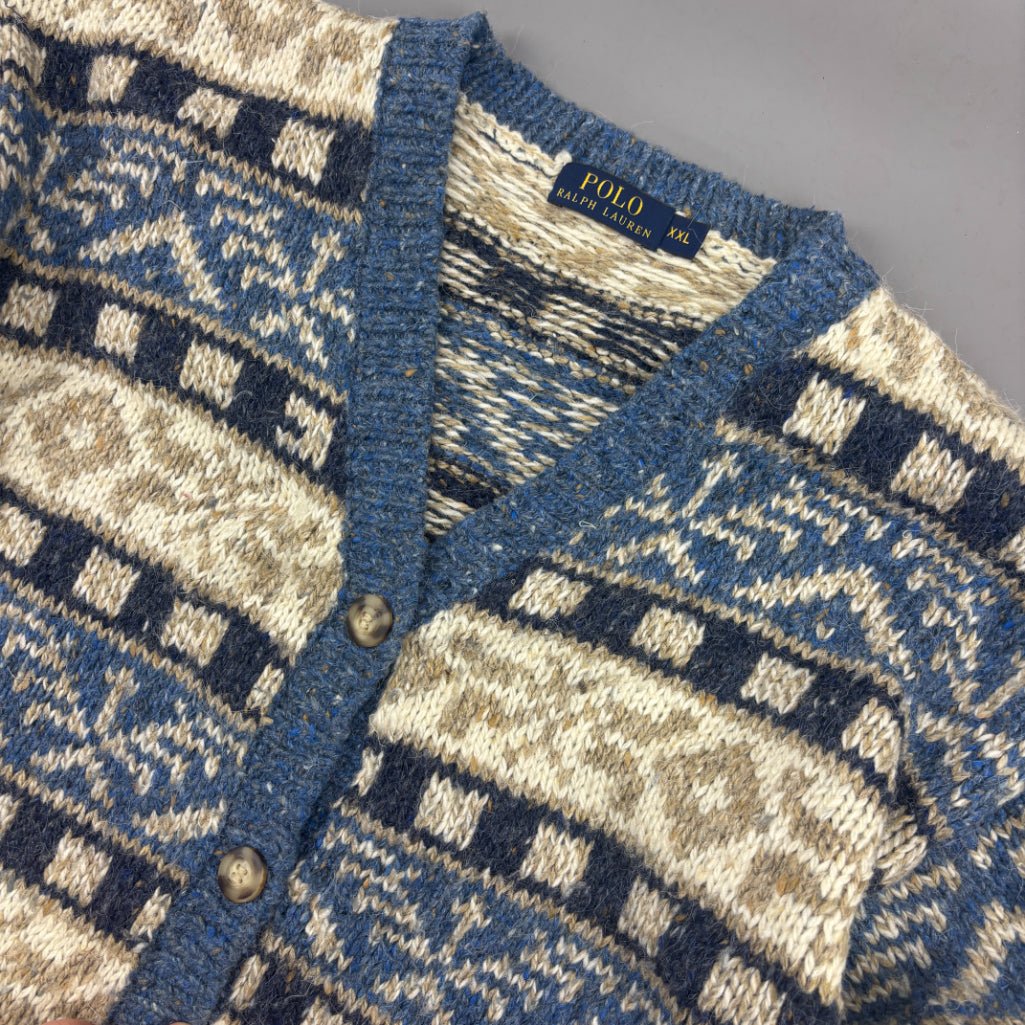 Blue Ralph Lauren Cardigan - Men XXL - Very Good - Revaleur