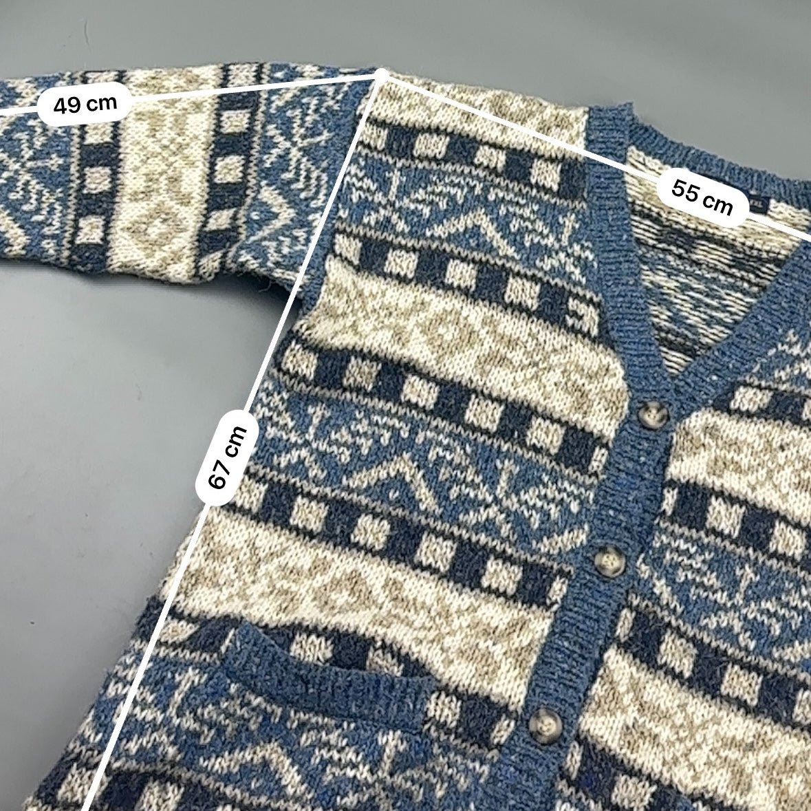 Blue Ralph Lauren Cardigan - Men XXL - Very Good - Revaleur