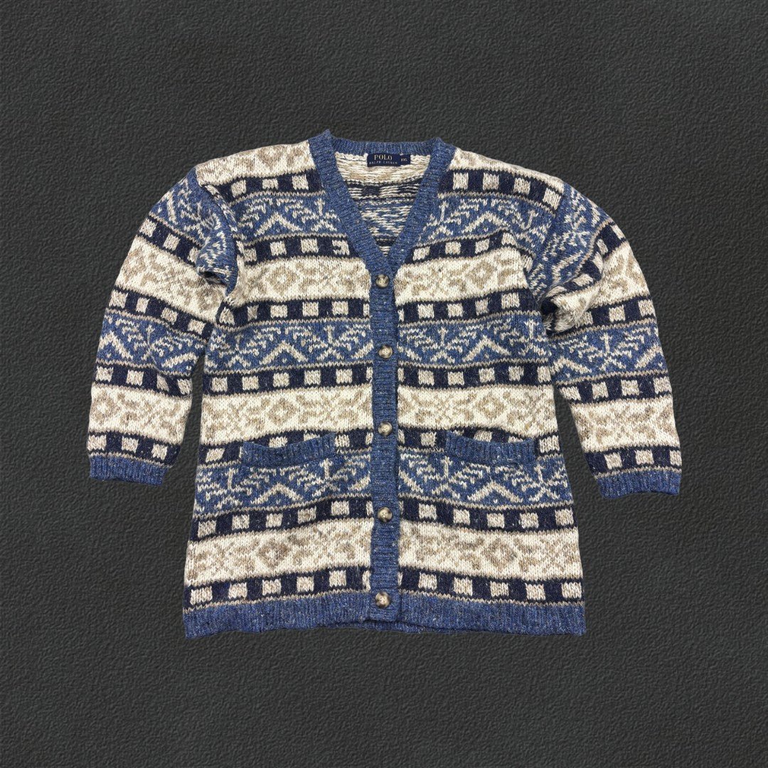 Blue Ralph Lauren Cardigan - Men XXL - Very Good - Revaleur