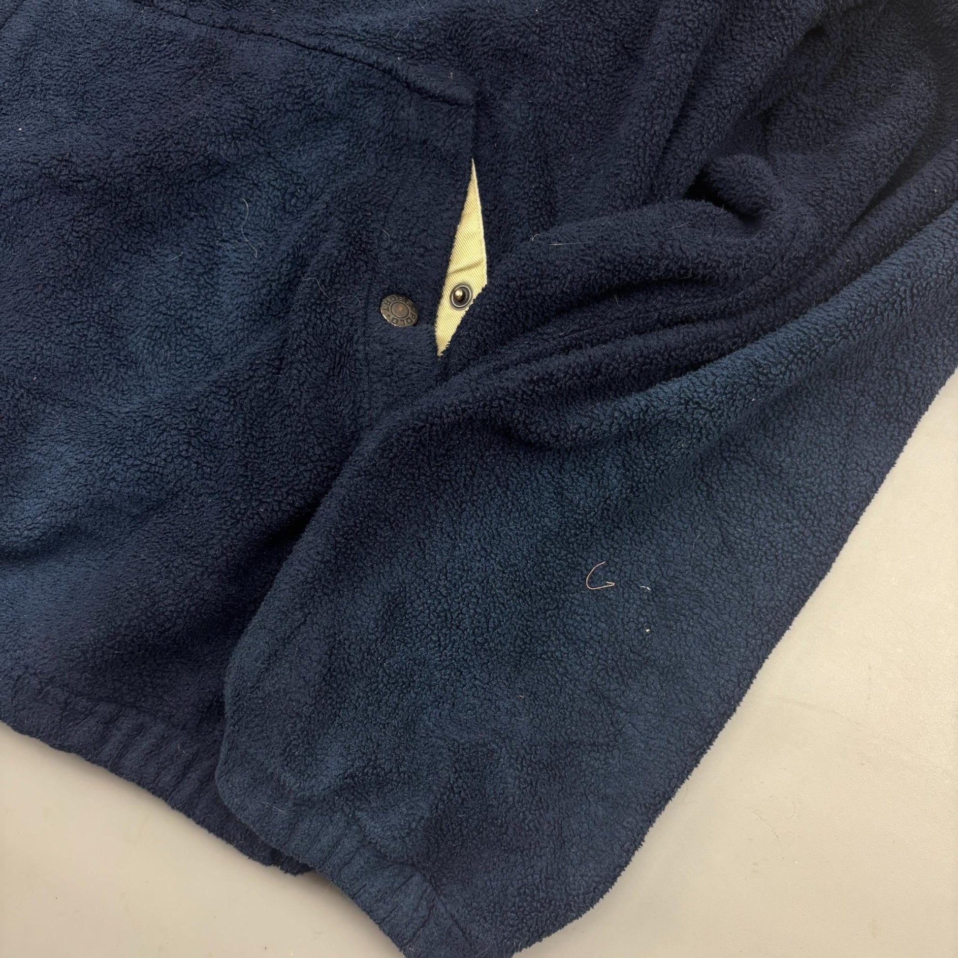 Blue Ralph Lauren Fleece Jacket - Men L - Very Good - Revaleur