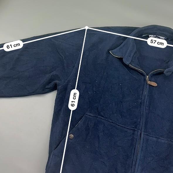 Blue Ralph Lauren Fleece Jacket - Men L - Very Good - Revaleur