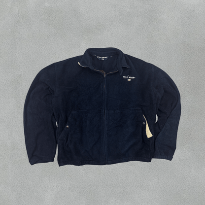 Blue Ralph Lauren Fleece Jacket - Men L - Very Good - Revaleur