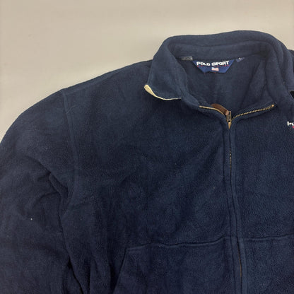 Blue Ralph Lauren Fleece Jacket - Men L - Very Good - Revaleur
