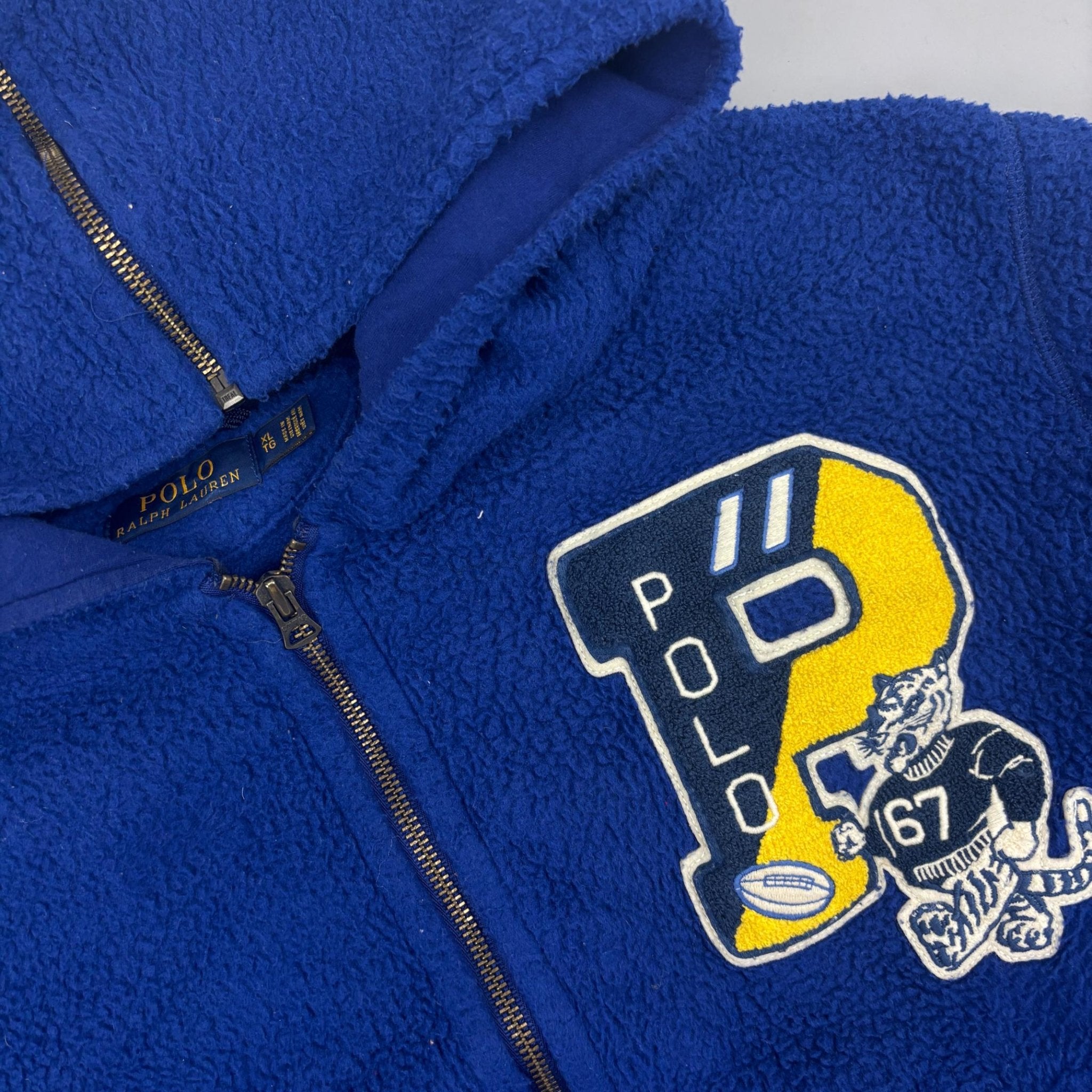 Blue Ralph Lauren Fleece Jacket - Men XL - Very Good - Revaleur