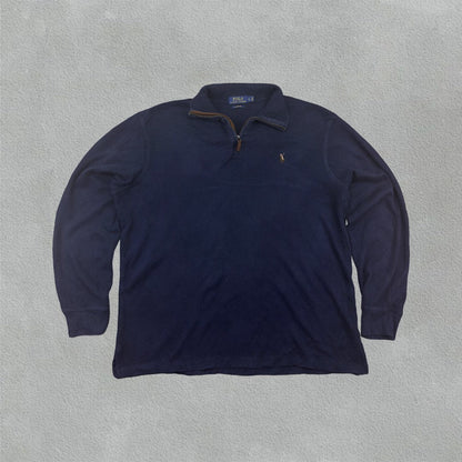 Blue Ralph Lauren Half Zip - Men L - Very Good - Revaleur