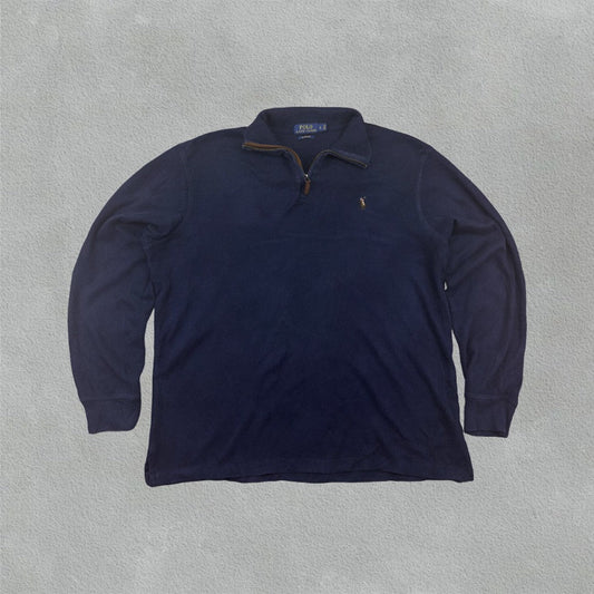 Blue Ralph Lauren Half Zip - Men L - Very Good - Revaleur