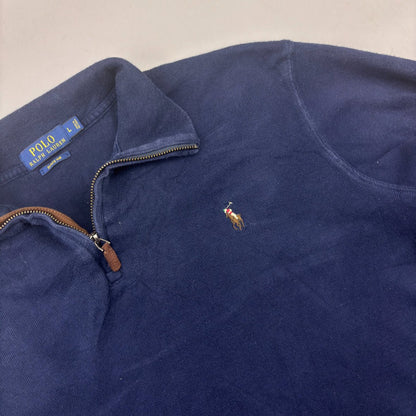 Blue Ralph Lauren Half Zip - Men L - Very Good - Revaleur