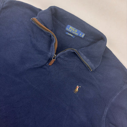 Blue Ralph Lauren Half Zip - Men L - Very Good - Revaleur